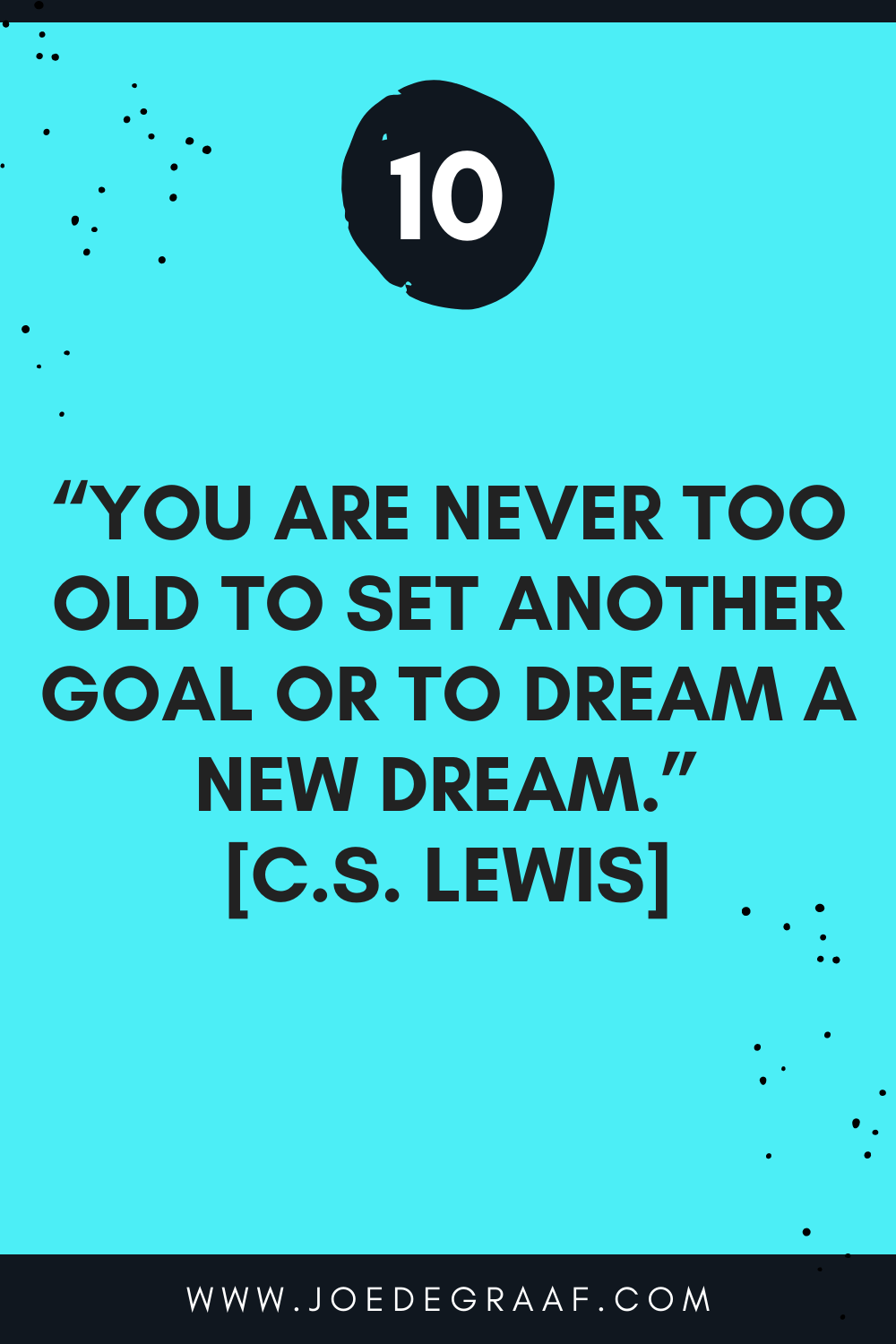 C.S. Lewis quote on work goals