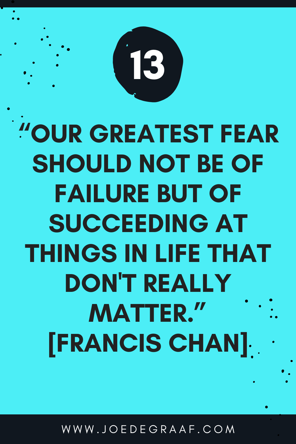 Francis Chan work motivation quote